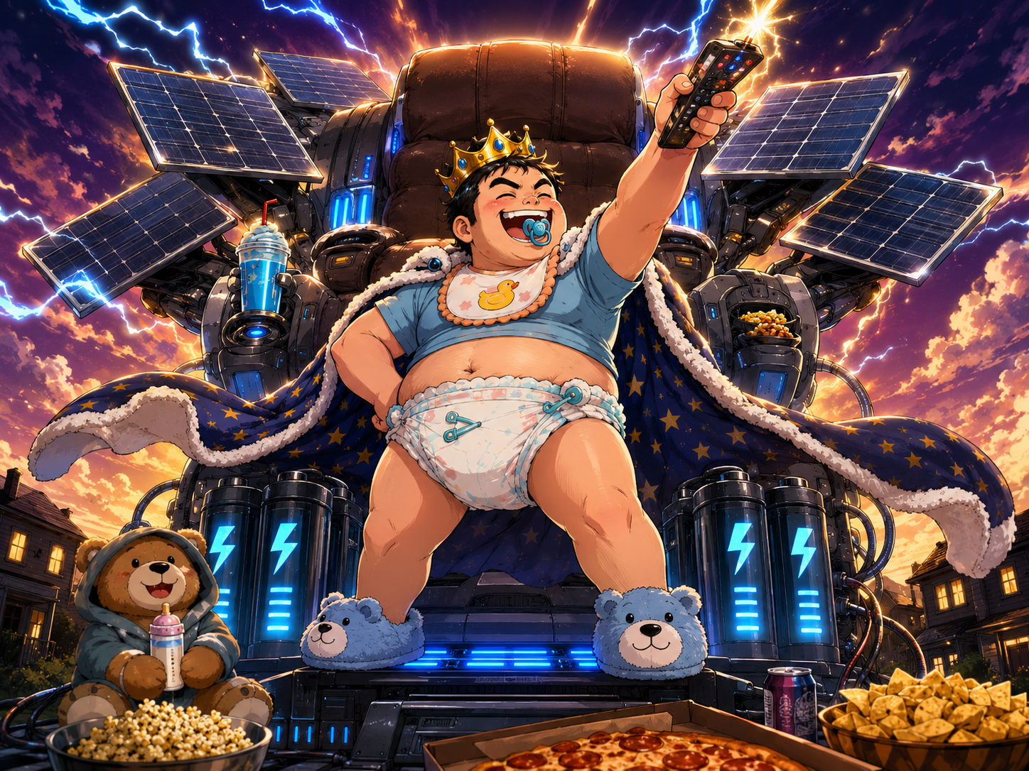 Captain Recliner manga hero